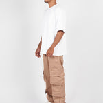 PANTALON DOBLE CARGO CARPINTERO BEIGE - CORD & CO