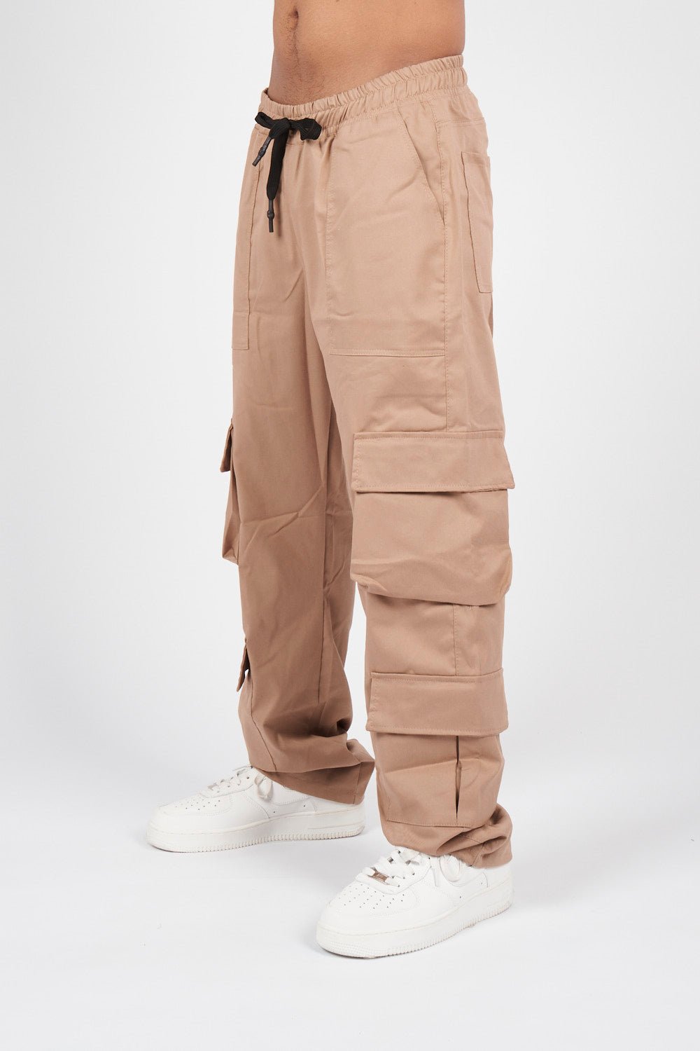 PANTALON DOBLE CARGO CARPINTERO BEIGE - CORD & CO