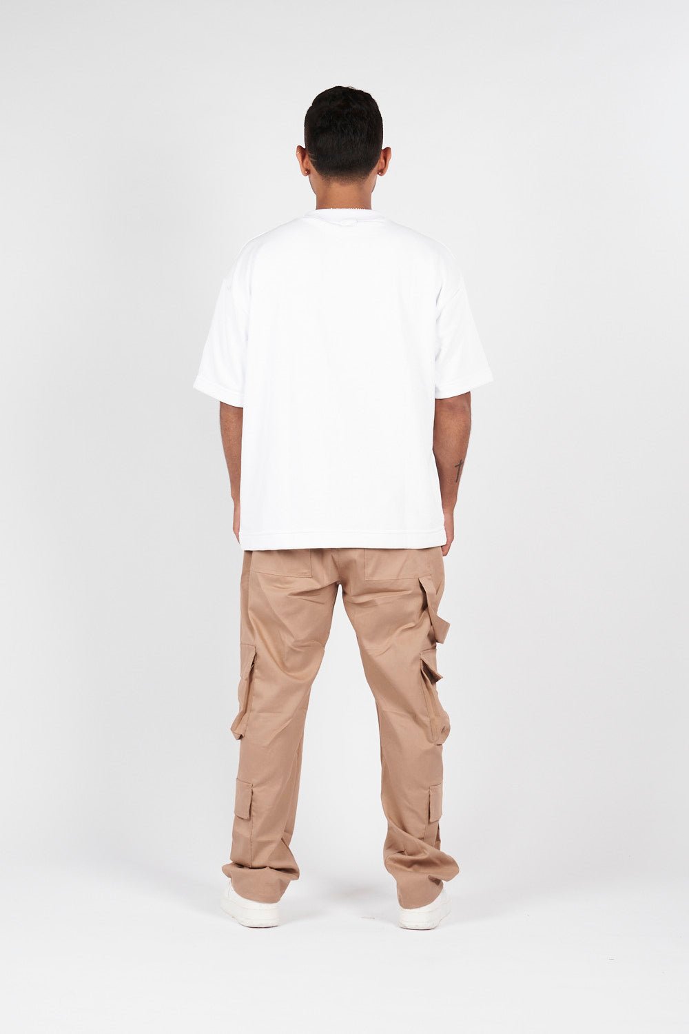 PANTALON DOBLE CARGO CARPINTERO BEIGE - CORD & CO