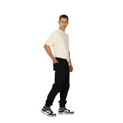 Jogger Liso Bolsillo Ribete - Negro 9186