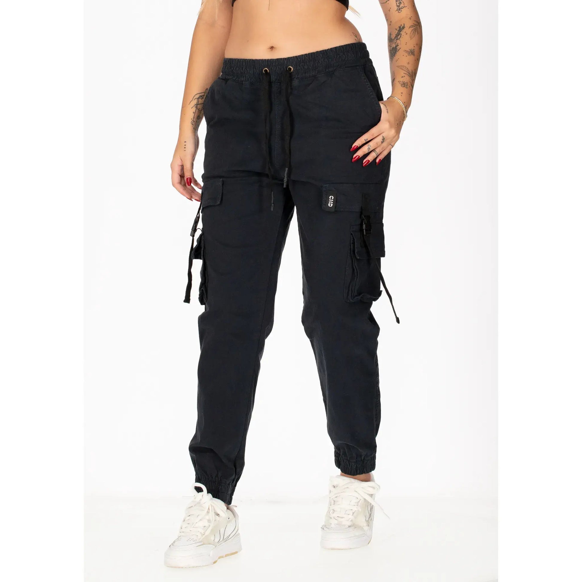 Petrol Blue Cargo Pants- Azul Petroleo